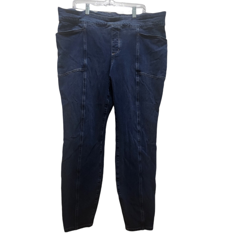 Duluth Trading Co Blue Jeggings Classic Style